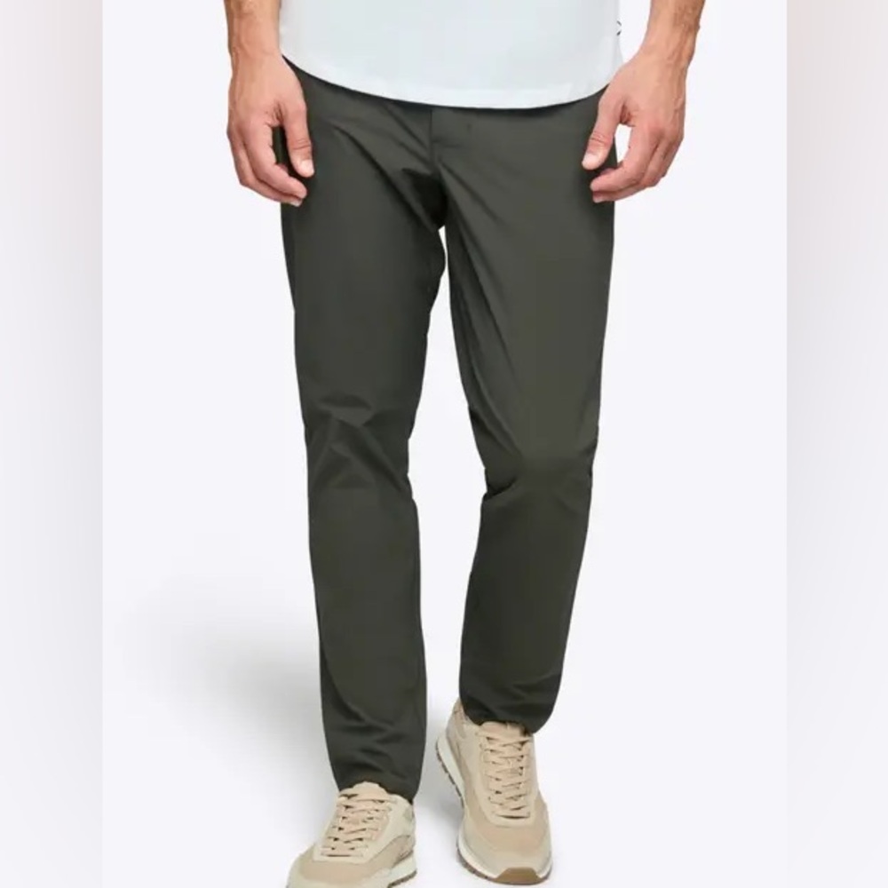 AO Five-Pocket Stretch Pants - Olive Green